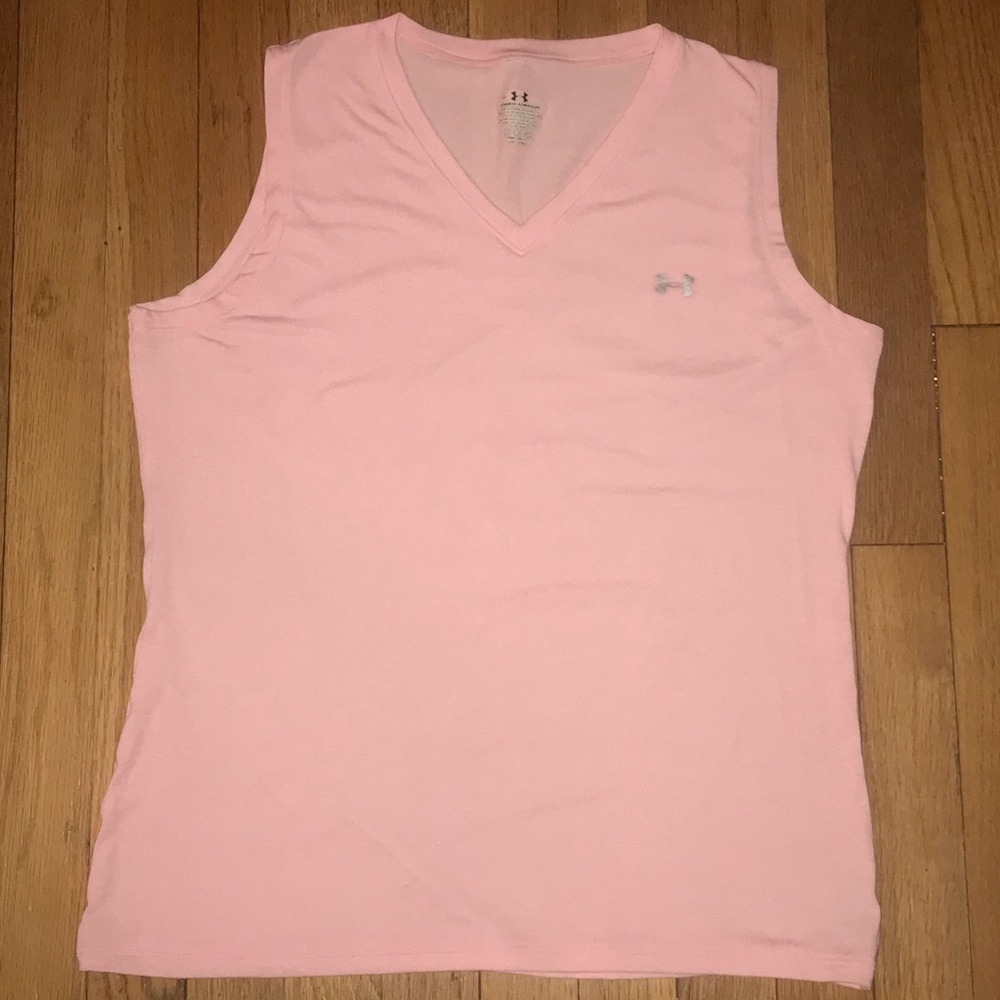 under Armour Pink V-Neck tank top